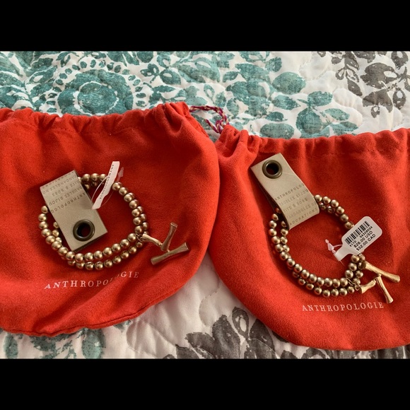 Anthropologie Monogram “K” Beaded Bracelets - Picture 2 of 4